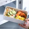 BENTO Lunchlåda med sked gaffelmatbehållare för vuxna / barn Mikrovågsugn Diskmaskin Frys Säkert 1200 ml XBJK2204