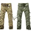 Military Tactical Multipocket washed overalls loose cotton male cargo pants for men trouserssize 2842 220811