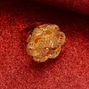 Pierścionki ślubne złoto kolor mody pusta liście biżuterii palców kwiatowych dla kobiet dziewczęta hawajska afryka unisex impreza wynn22
