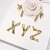Anhänger-Halsketten, modische Halskette, Schmuck, Persönlichkeit, klassischer Stil, Bambus-Buchstaben, die Geschenke für Liebhaber 2022 bilden