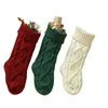 Tricot chaussettes de Noël décoratif tenture murale drôle sac de bonbons chaussettes heureux femmes hommes chaussettes nouvel an cadeau pour hommes losange