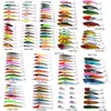 Kits de leurres de pêche mixtes Crankbait Minnow Popper VIB Leurre souple Bass Baits wobbler Set Lifelike Fake Fishing Bait Tackle 220702