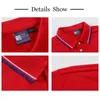 Camisas de polo masculinas Bordado Verão de manga curta Lapela moda roupas de golfe polo camisa equipe personalização de alta qualidade 220402