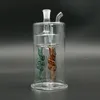 Glass Mini Bong Clear Transparente Grosso Hookah fumando bongos Perc Percolator Tubos de água Dab Pigs Burner Oil Burner