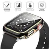 Tempered Glass with PC Cover for Apple Watch 7 6 SE 45 Mm 41mm 44mm 40mm 42mm 38mm All-around Screen Protector Case for Iwatch Ser2665