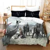 3d Printed Viking Legend Bedding Set Down Quilt Cover with Pillowcase Double Single King
