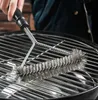 BBQ Tools Accessories Barbecue Grill Brush Clean Tool Accessories Stainless Steel Bristles Non-stick Cleaning Brushes