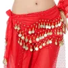 Stage wear barriga de dança cinto trajes lantejoulas cachecol de quadril para mulheres dançando cintos na linha ondulada linha moeda