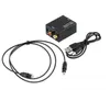 Adaptateur numérique optique coaxial RCA Toslink Signal vers adaptateur de convertisseur Audio analogique avec câble à fibre optique