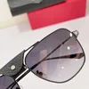 Okulary przeciwsłoneczne Mężczyźni dla kobiet Summer 0275 Style projektant gepardowy klasyczny prostokąt anty-ultrafiolet retro z skórzaną pełną ramą Owalne metalowe okulary z pudełkiem