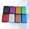 wholesale Aluminum Alloy Mini Briefcase Card Holders Color Anti-Magnetic Card Box Protable Cover Case Upscale Stripe Resistant Aluma Wallet DH95