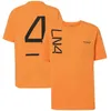 McLaren F1 Team 2022 Summer Ny t-shirt Män utomhussport Kort ärm Formel 1 Racingkläder Snabbtork