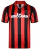 90 91 Retro Shirts Home 95 96 97 Gullit Soccer Jersey 01 02 03 Maldini Van Basten Football Kaka Inzaghi 06 07 Milan 2009 Pirlo Shevchenko Baggio AC Milans