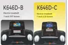K646D Yüksek kaliteli lüks ev koşu makinesi spor salonu süper sessiz yüksek tanımlı lcd ekran