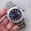 U1 ST9 MASTER 40 Automatisk blå Dial Watch Rostfritt stålarmband Mens Watch Scratch Resistant Sapphire Crystal Wristwatches With Fortorged Calendar