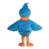 Costume de mascotte d'oiseau bleu d'Halloween, accessoires publicitaires, tenues de personnage de dessin animé, costume unisexe pour adultes, tenue de carnaval de Noël, robe fantaisie