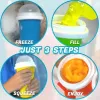 Seaux à glace par sublimation 350 ml Coupes de smoothies surgelées Écologique Double couche Silicone Slushy Machine à crème glacée Squeeze Slush Tasse de refroidissement pour la maison FY5309 0609