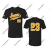 GlaC202 Iowa Hawkeyes NCAA College Baseball Jersey Nero Bianco Oro Per Uomo Donna Gioventù Doppia Cucitura Nome e Nmber Mix Ordine Alta Qualità