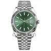 caijiamin - orologi da uomo 2813 orologio automatico cinturino completamente in acciaio inossidabile quadrante verde impermeabile montre de luxe