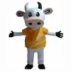 Halloween Milk Cow Mascot Kostuum Hoogwaardige stripkarakter Outfits Pakken Pas voor volwassenen Maat Kerstcarnaval Party Outdoor Outfit Advertentiepakken
