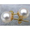 Stud 8-8,5 mm lub 9-9,5 mm Akoya Natural White Pearl Earringstud Studstud Kirs22