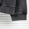 남자 플러스 사이즈 후드 스웨트 셔츠 둥근 목 자형 자수 및 인쇄 극식 여름 마모 거리 순수면 42E1