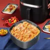 7/8 Inch Non Stick Baking Mold Round Tray Pan Roasting Pizza Cake Basket Bakeware Kitchen Bar Cooking Tool Air Fryer Accessories