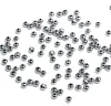 200pcs petit trous de 3mm de 1,5 mm mince composants brillants en acier inoxydable perles lâches perles de bijoux marquage or argent consistations bricolage bricolage pour femmes