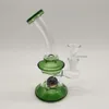 DPGWP008 Different Color 6.7" Glass Bong Hookahs Water Pipes with Dicro Ball on the Bottle