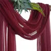 Décoration de fête arc de mariage drapage tissu mousseline de soie rideau draperie cérémonie réception fournitures 70 550cm