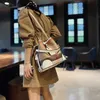 Luxury Women s Bag Bolde de couro xadrez de alta qualidade com tag designer clássico boneco feminino saco de ombro feminino 220627