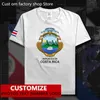 Costa Rica Flagge T-Shirt Free Custom Jersey Fans DIY Name Nummer 100 Baumwolle T-Shirts Männer Frauen Lose Casual CRI T-Shirt 220616