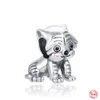 925 Silber Fit Pandora Charm 925 Armband Tiger Eichhörnchen Bär Anhänger Baumeln Charms Set Anhänger DIY Feine Perlen Schmuck