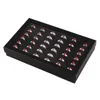 Jewelry Pouches Bags 1Pcs Earring Case Display 36 Slots Organizer Tray Ring Box Storage 21.7x13.5x3cmJewelry