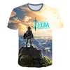 قمصان الرجال الصيفية أطفال الملابس tirt نفس القميص من The Wild Link Zelda Boy Boy Girl T-Shirt for Men Woemnshort-Sleeved Teemen's Memen