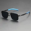 Occhiali da sole sportivi di moda per uomo Occhiali da sole polarizzati Occhiali da vista in metallo Street shot Oro grigio Lusso di alta qualità Occhiali con montatura grande Occhiali da sole Pilot Shades Protezione UV