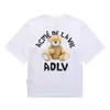 Nowa letnia marka Chao Donut ADLV Cartoon Bear T-shirt dla mężczyzn i kobiet miłośnicy Ins 4 T-shirt moda marki