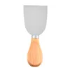 Couteaux à fromage en acier inoxydable outils manches en bois manche en chêne coupe-fromages spatule à beurre outil à fromage de cuisine 364 D3