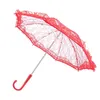 Parapluies 1pc broderie dentelle parasol parasol parapluie romantique vintage Lady Costume accessoire