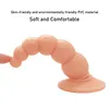 Anal sexy Toys Pull Beads Dilator Soft Plug Dildos with Suction Cup Stimulation of Vagina and Anus for Women Men