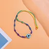 16 colores sólido trenzado Devil's Eye Charm pulseras anudadas a mano pulsera brazaletes para hombres mujeres joyería accesorios precio a granel