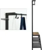 Szafka odzieżowa magazynowanie menevil stojak na stojak na ubrania wielofunkcyjne z wyjmowanym 5 haczykami 3-poziomowymi ławkami przemysłowymi Hallclo