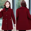 Women's Wool Blends Autumn Winter Lamb Wool Coat Women Korean Turndown Collar Loose Casual Elegant Solid Single Breasted Jackets Cardigan Bew 220826