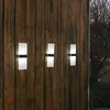 Appliques solaires extérieures étanches 12LED acrylique jardin décoratif haut et bas lumière blanche chaude