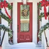 Decorative Flowers Wreaths Christmas Decor Door Glittering Hanger Acrylic Scene Wreath Outdoor Front Artificial Green WreathDeco6325462