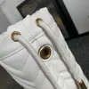 Designer unique sac à bandoulière femmes mode cuir chaîne épaule ceinture cordon étanchéité luxe messager Mini seau sacs