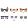Sunglasses HKNA 2022 Cat Eye Women Luxury Square Oversized Glasses Big Frame Gradient Shades For Whole Gafas De Sol5299808