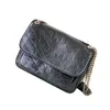 498894 designers de luxe femmes marques classiques sacs à bandoulière sacs à main en cuir dame Crinkled Vintage Oil Waxed Leather fashion bag crossbody