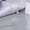 Pendentif colliers collier ras du cou chaîne perle tournesol bijoux cadeau pour femmes dame mariée mariage XIN-pendentif