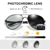 CLLOIO lunettes de soleil pochromiques polarisées hommes pilote Vintage lunettes de soleil lunettes de conduite s UV400 gafas 220629